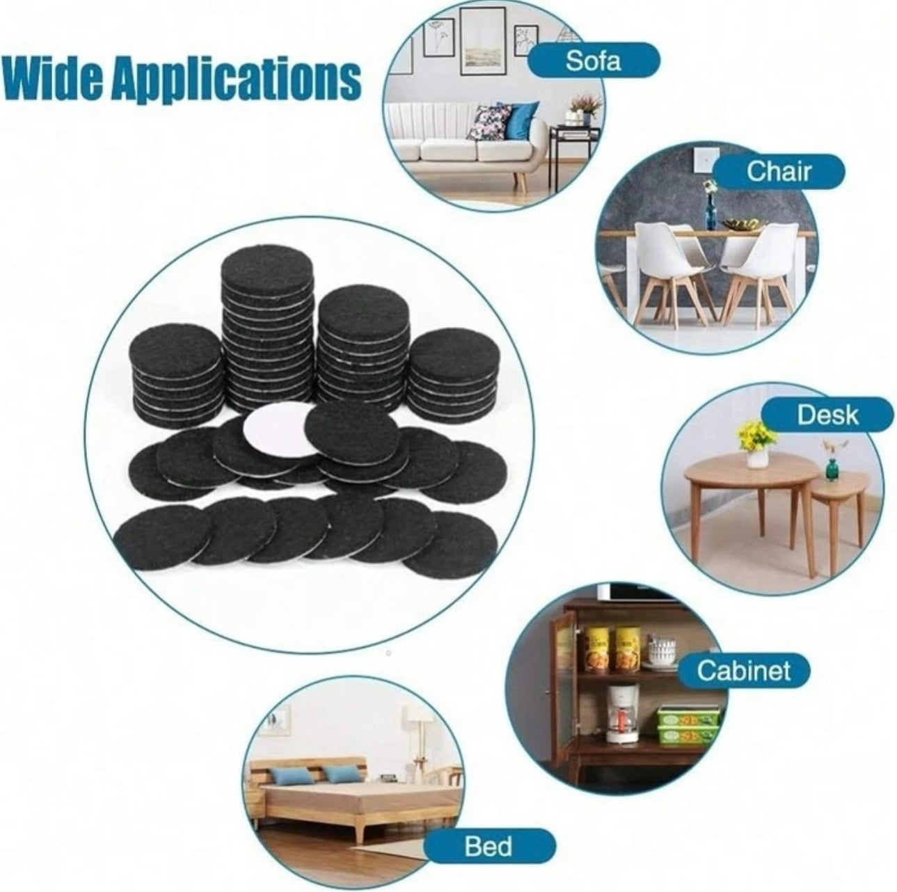 SureStay Furniture Floor Protection Pads
